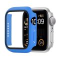 Shockproof PC+Tempered Glass Protective Case with Packed Carton For Apple Watch Series 6 & SE & 5 & 4 44mm(Lavender).