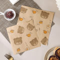 50Pcs Oil-Proof Wax Paper Food Wrapper Paper Bread Sandwich Burger Fries Wrapping Baking Tools Fast Food Bread Oilpaper Burgers-MINETTE. 