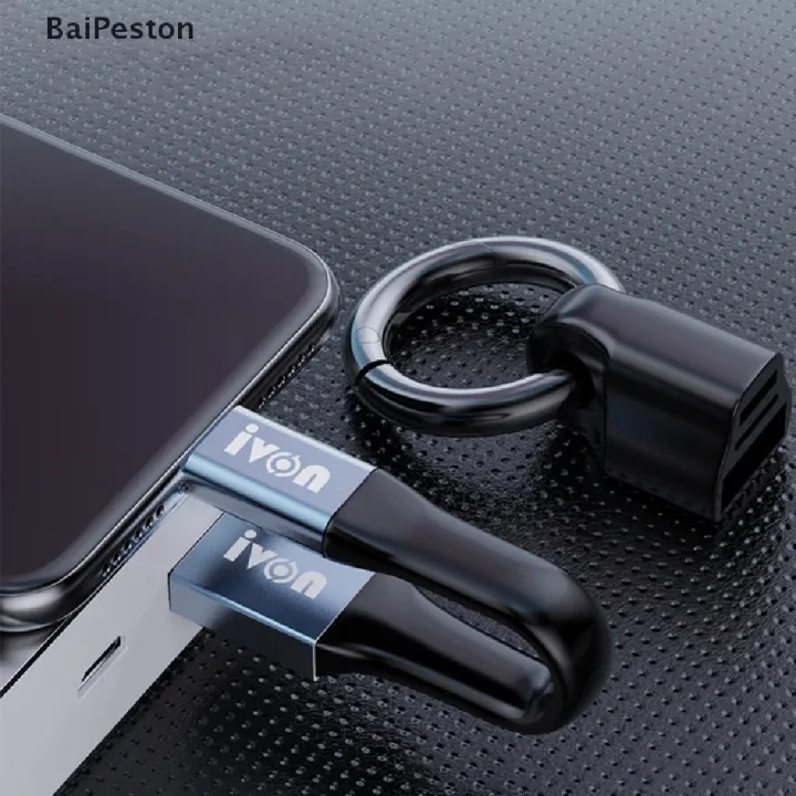 【Readystock】 + FREE Shipping+ COD Mini Keychain Portable USB Data Cable ...