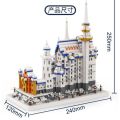 Compatible with Lego Snow Swan Lake Castle Micro Drill Particles Difficult Building Blocks Children's Building Model Toys.