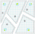 White Quilting Cutting Template Measurement Accuracy Acrylic 24cm Acrylic Sewing Ruler Acrylic Quilt Templates for Home.
