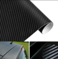 2 Pcs Sticker Black Carbon Fiber (18"×3" )Vinyl Wrap Texture for modification self adhesive DIY Decor Bike ,Motorcycle,Car stickers any purpose. 