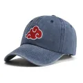 Naruto Akatsuki Uchiha Family Logo Baseball Cap Red Cloud Ninja Anime Dad Hat Performance for Men Women Breathable. 