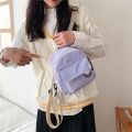 Fashion Women Mini Backpack Solid Color Corduroy Small Backpacks Simple Casual Student Bookbags Traveling Backpacks 2023 New. 