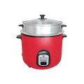 Gazi Rice Cooker 2 Ltr. FRCS-2L-2P (Red) | 700W Electric Cooker with 2 Pots (SS + Non-Stick) & Steamer.