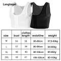 Men Chest Binder Gynecomastia Compression Vest for Post Surgery Breathable Buckle Underwear Tank Top Breast Reduction Shapewear. 