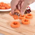 Vegetables Fruit Cutter Plastic Handle Stainless Steel Star Heart Shape Cook Tools Fruit Cutting Die 3Pcs/set Kitchen Gadgets-star set. 