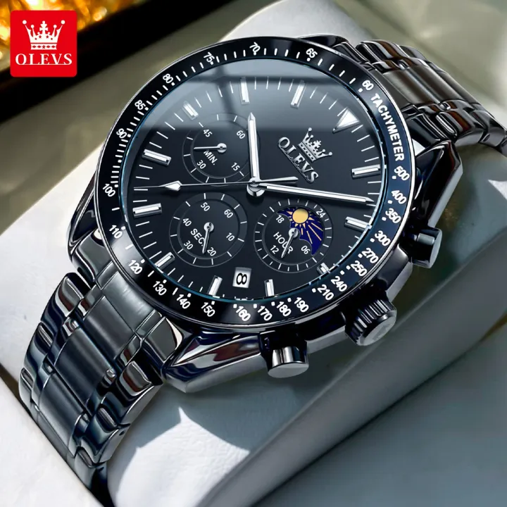 Olevs%203618%20Stainless%20Steel%20Chronograph%20Wrist%20Watch%20For%20Men%20-%20Image%202