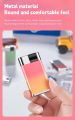 Metal Press Windproof Inflatable Lighter Visual Gas Chamber Straight To The Blue Flame Jet Fun Lighter Personalized Gift.