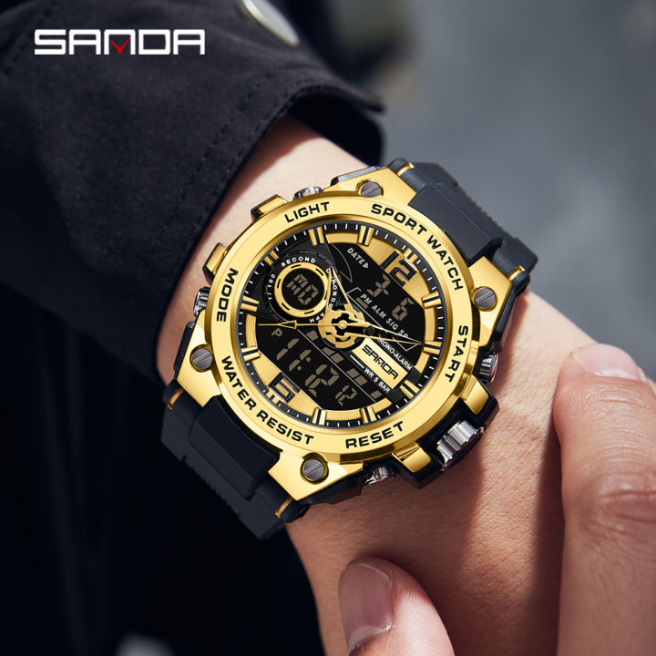 Sanda%20Men's%20Watches%20Sports%2050M%20Waterproof%20Digital%20Wristwatch%20for%20Male%20Clock%20Stopwatch%20Men's%20Watch%209010%20-%20Image%202