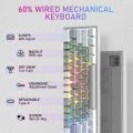 AULA F3261 Type-C Wired Hot Swappable 61 Keys RGB Mechanical Keyboard. 