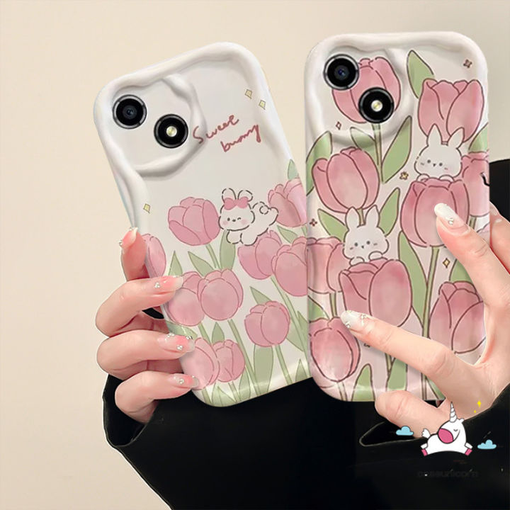 Fresh%20Tulip%20Phone%20Case%20Compatible%20For%20IPhone%2011%2014%2013%2012%20Pro%20Max%20XR%20X%20XS%20Max%207%206%208%206s%20Plus%20SE%202020%20Cute%20Sweet%20Bunny%20Flower%20Shockproof%203D%20Wavy%20Curved%20Edge%20Soft%20Cartoon%20Cover%20-%20Image%207