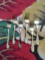 12-Pieces Spoon Set High Quality (6 Pcs Tea+ 6 pcs Fork). 