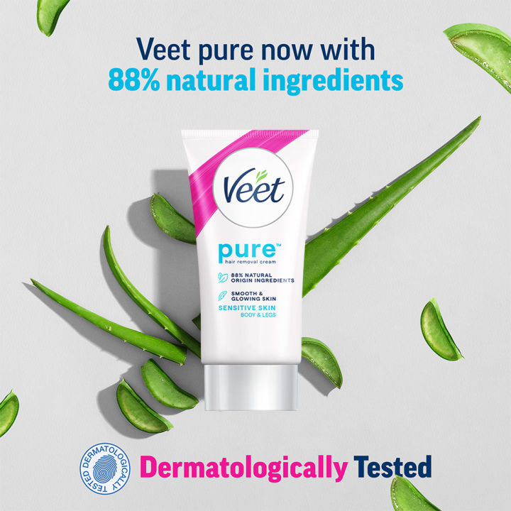 (Get%2020%25%20Extra)%20Veet%20Pure%E2%84%A2%20Hair%20Removal%20Cream%2030g%20Sensitive%20Skin%20for%20Body%20&%20Legs,%20Freshest%20Smell%20with%20Aloe%20Vera%20Extract%20Leaves%20Skin%20Feeling%20Smooth,%20Moisturized%20&%20Visibly%20Glowing,%20Dermatologically%20Tested%20-%20Image%203