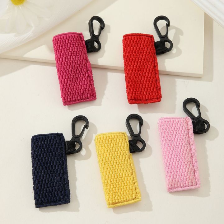 lip balm keychain Lipstick Chapstick Holder Bag Keychain Jewelry Key Chain Gifts Accessories Lip Balm Lipsticks Keyrings