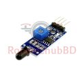 Flame Sensor Module 4-Pin (Blue) | High-Sensitivity Infrared Fire Detection Sensor for Arduino, ESP32, Raspberry Pi & Robotics Projects. 