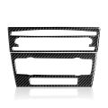Car CD Control Console Panel Sticker Carbon Fiber Decal Trim Cover for - 3 Series E90 E92 E93 2005-2012 Accessories.