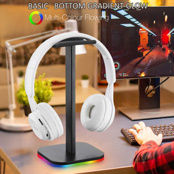 RGB%20Gaming%20Headphone%20Stand%20Headset%20Desk%20Display%20Holder%20LED%20Base/USB%20Pickup%20Light%20Headset%20Support%20Bracket%20-%20Image%202