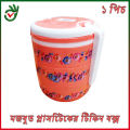 Stylish and New 3 bati tiffin box - Multicolor (Super Hard Quality Plastic).