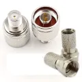 2sets RG6 Coaxial Cable N Male Connector for Dish Line, Networking, RG6 Cable, Amplifier Cable Connection. 