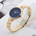 CURREN 9015 RoseGold Stainless Steel Watch For Women - RoseGold & Blue. 