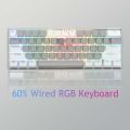 AULA F3261 Type-C Wired Hot Swappable 61 Keys RGB Mechanical Keyboard. 