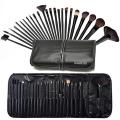 Professional makeup brush set with bag (24 pieces).