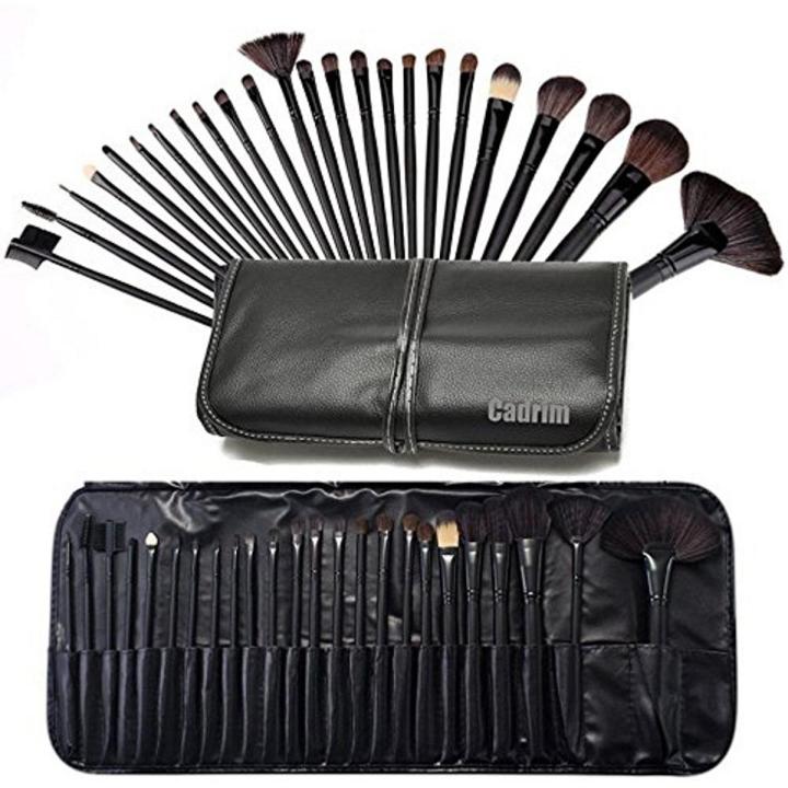 Professional makeup brush set with bag (24 pieces)