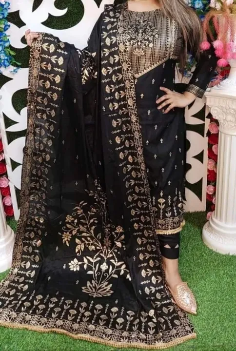 Exclusive%20Cotton%20Unstitched%20Skin%20Print%20High%20Quality%20Three%20Piece%20For%20Women%20-%20Dress%20For%20Girls%20-%203%20Pice%20Dress%20-%20Image%203