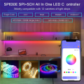 SP630E Bluetooh LED Controller Rgbw Wifi Led Controller Support PWM Single Color CCT RGB RGBW RGBCCT and SPI TTL IC Chip LED Strip Light. 