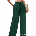 2024 Amazon cross-border foreign trade summer new women's high-waisted loose fashion casual comfortable wide-leg pants trousers.