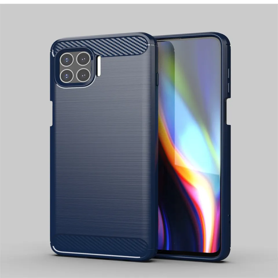 Leweisi Carbon Fiber Bumper Phone Case For Motorola Moto G 5G Plus