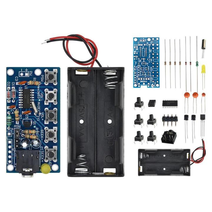 DIY Electronic Kits Wireless Stereo FM Radio Receiver Module PCB 76MHz-108MHz DC 1.8V-3.6V