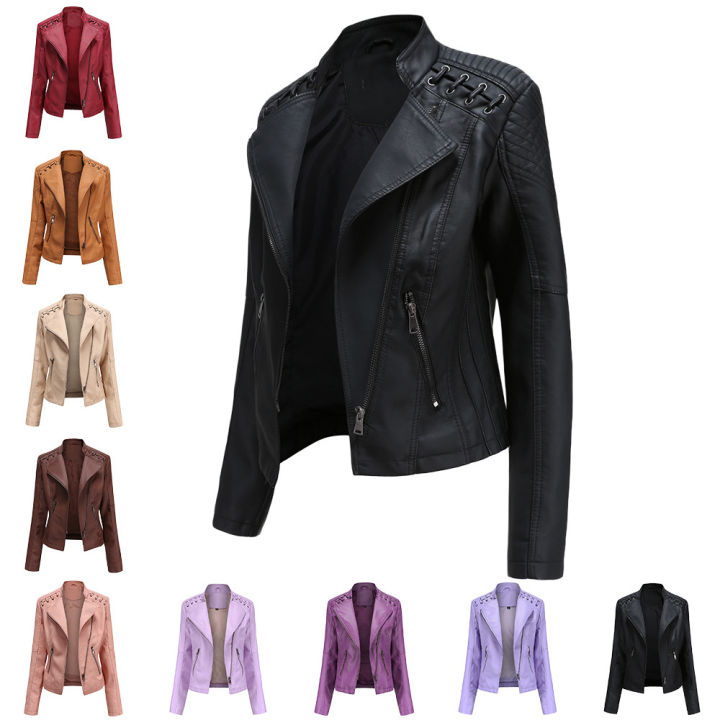 Brown%20Short%20Long%20Sleeve%20PU%20Coat%20Women%20Fashion%20Motorcycle%20Women%20Leather%20Jacket%20Spring%20and%20Autumn%20New%20Lady's%20Jaqueta%20-%20Image%206