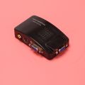 AV to VGA Adapter RCA VGA Converter PC Composite Converter Switch Box.
