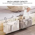 【DM bag factory Store】Bedside Storage Organizer Hanging Storage Dorm Room Phone Book Magazine Bag Holder With Hook Pocket. 