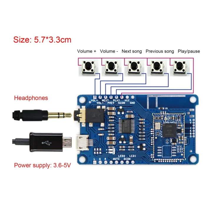 CSR8675%20Bluetooth%20V5.0%20Decoder%20Board%20PCM5102A%20Low%20Power%20Consumption%20-%20Image%202