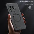 lthmy for OnePlus 13R 5G Phone Case Luxury Leather TPU PC Shockproof Magnetic Wireless Charging Back Cover.
