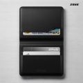 Zays Premium Leather Super Slim Card Holder Mini Wallet Handcrafted Durable Stylish Compact Wallet for Men And Women | Credit And Debit Card Holder Slim Wallet for Travel And Everyday Use (Brown). 
