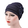 Women Rose Flowers Decor Beanie Cap Snood Hat Fashion Headwrap Headwear Gift. 