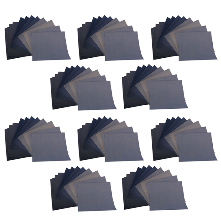 NXFDSIOZ Grit 1500 2000 2500 3000 5000 7000 High Precision Polishing Sanding Wet/Dry Abrasive Sandpaper Sheets - Germany, 120 Pcs