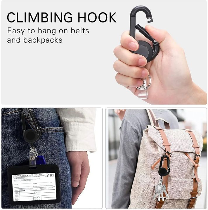 Key%20Ring%20Clip%20Retractable%20Pull%20Keyrings%20Chain%20Reel%20Extendable%20Belt%20Reel%20ID%20Lanyard%20Name%20Tag%20Card%20Badge%20Holder%20Carabiner%20Keychain%20-%20Image%205