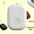 Personal Wearable Air Purifier Necklace Mini Portable Air Freshner Ionizer Negative Ion Generator for Travel Red. 