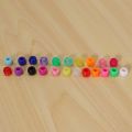 XHHDQES Pony Beads, 1,900 Pcs 9mm Pony Beads Set in 24 Colors with Elastic String for Bracelet Jewelry Making.