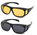 2 In 1 HD Vision Wrap Day and Night Sunglasses - Multi-color.