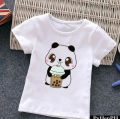 Lovely Kids T Shirt Hot Sale Cartoon Panda Graphic Tees Cute Milk Tea Printed Baby Boys Girls Children Toddler Clothes.