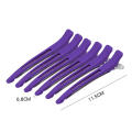 Plastic Rubber Hairdressing Clip Professional Approximately 11.3 * 1.5cm Seamless Clip Hairdressing Tool for Salon Use. 