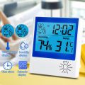 LCD Electronic Digital Temperature Humidity Meter Thermometer Hygrometer Indoor Outdoor Weather Station Clock HTC-1 HTC-2. 