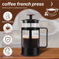 French Press Coffee & Tea Maker 12Oz, Glass Coffee Press Rust-Free. 