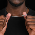 Stainless Steel Cuban Minimalist Link Chain For Men.